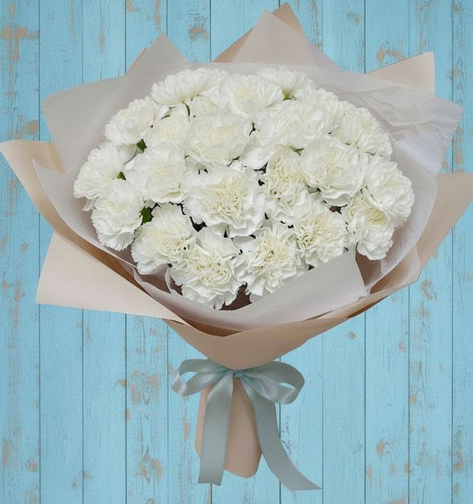 Букет цветов из: Гвоздики во Владимировской