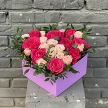 Цветочная композиция из Розы в коробке во Владимировской