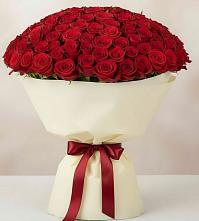 Букет 101 Красная роза Милано во Владимировской