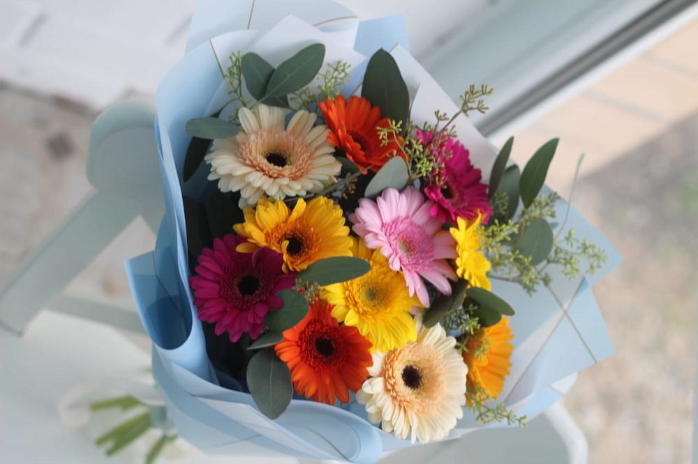 Букет цветов из: Герберы во Владимировской