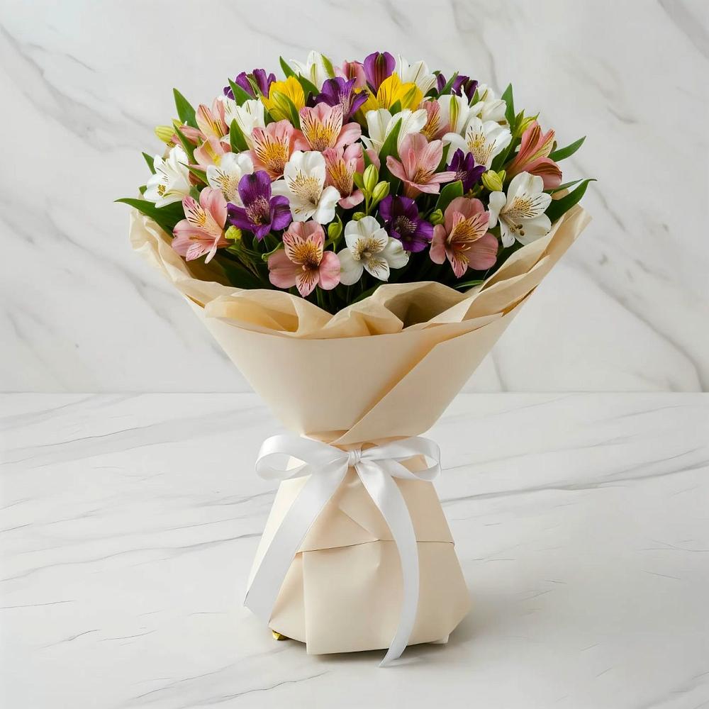 Букет цветов из: Альстромерии во Владимировской