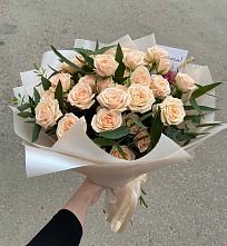 Букет Кремовые розы Латте во Владимировской