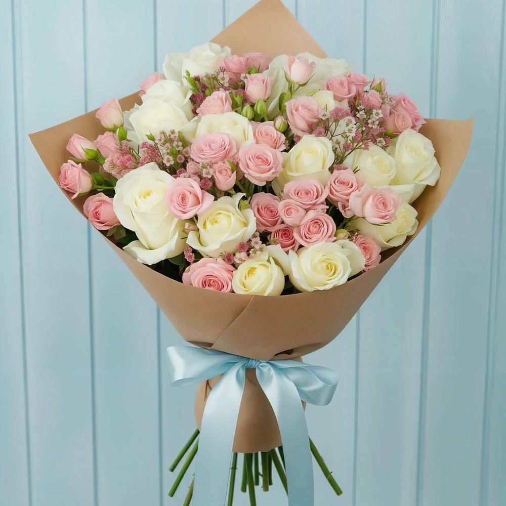 Букет цветов из: Розы во Владимировской