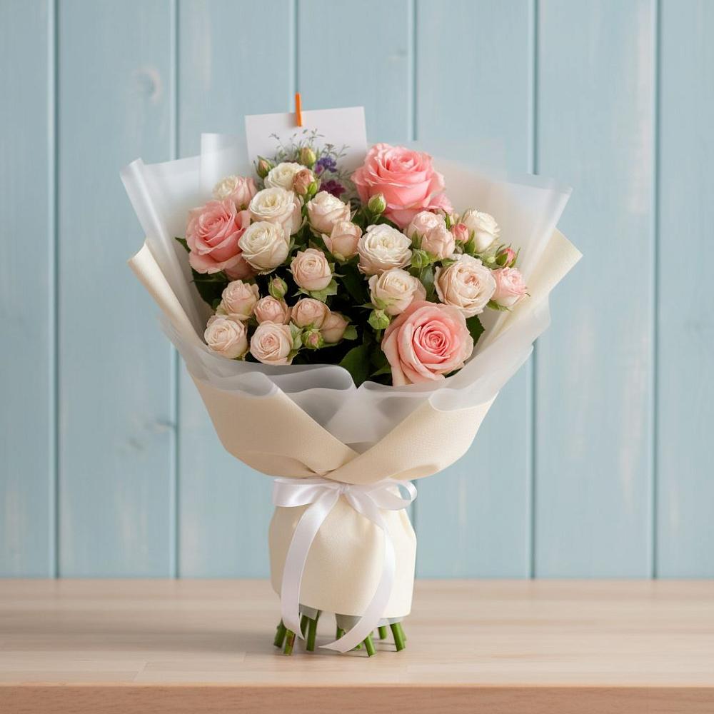 Букет цветов из: Розы во Владимировской