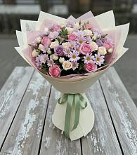 Букет цветов из:  Розы и Хризантемы #REPLACE_PRED# Владимировской