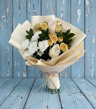 Букет цветов из:  Розы и Хризантемы во Владимировской