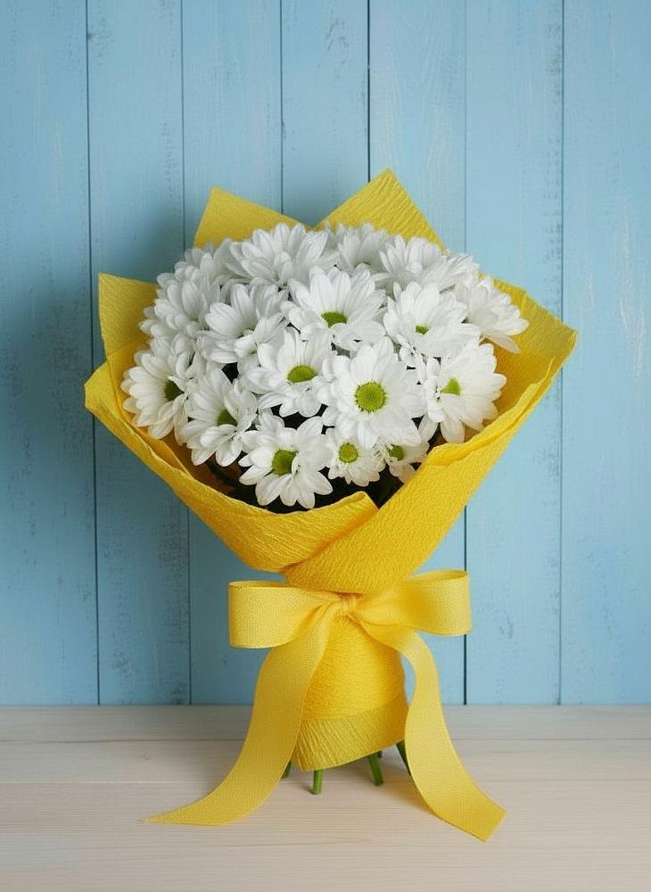 Букет цветов из: Хризантемы во Владимировской
