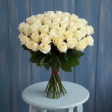 Букет 51 Белая роза Эдлесс Лав #REPLACE_PRED# Владимировской