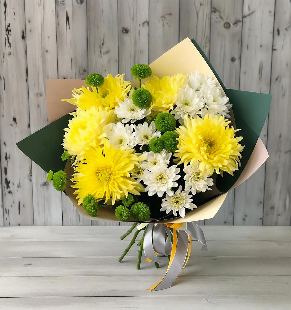 Букет цветов из: Хризантемы во Владимировской