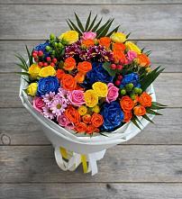 Букет цветов из:  Розы и Хризантемы во Владимировской