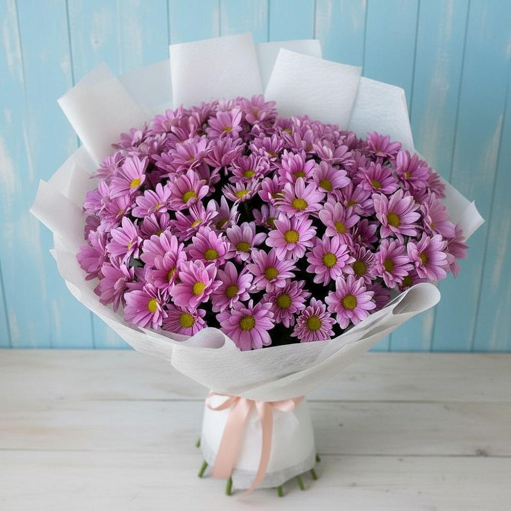Букет цветов из: Хризантемы во Владимировской