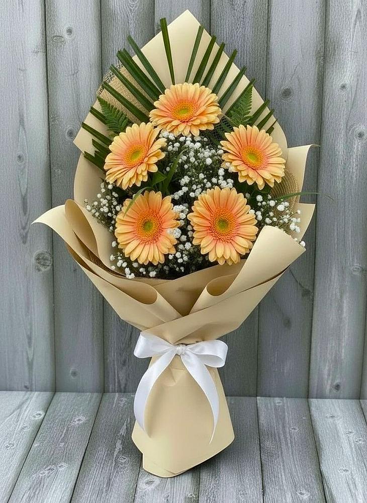 Букет цветов из: Герберы во Владимировской