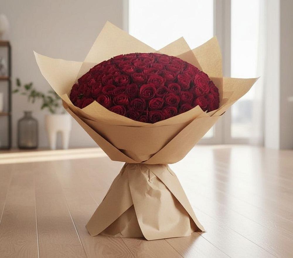 Букет 101 Красная роза во Владимировской
