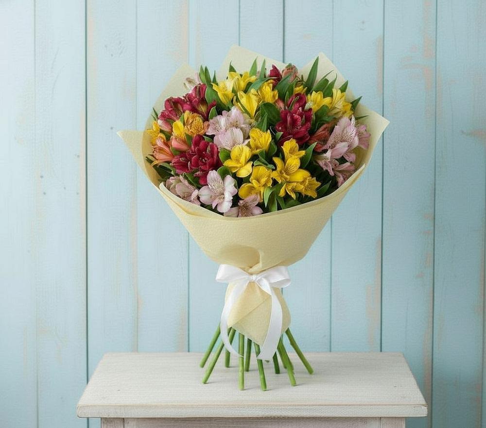 Букет цветов из: Альстромерии во Владимировской
