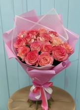 Букет 15 Розовых роз Равель во Владимировской