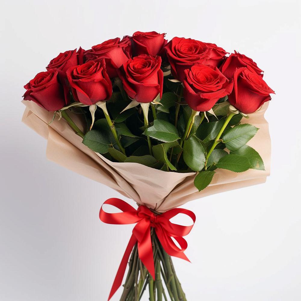 Букет 11 Красных роз Эдлесс Лав во Владимировской