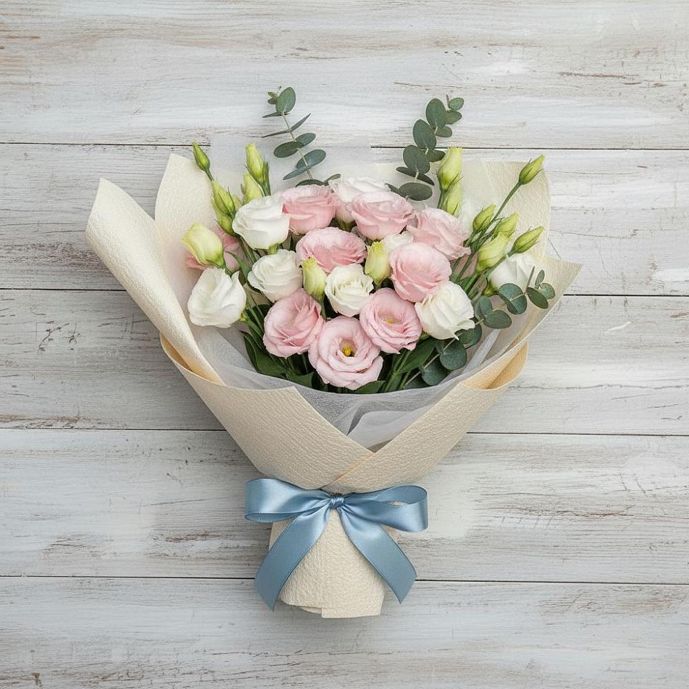 Букет цветов из: Лизиантусы во Владимировской